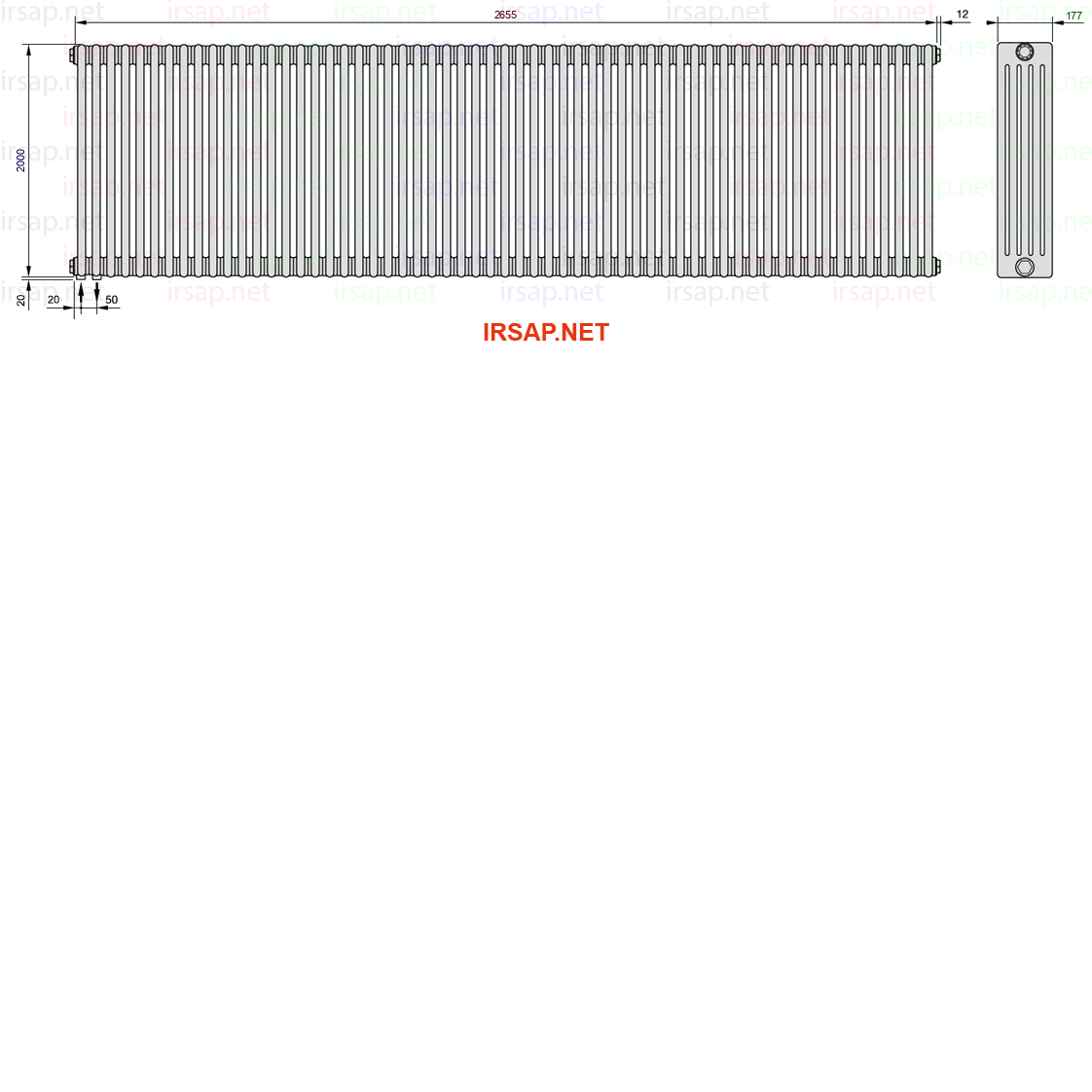 Радиатор IRSAP Tesi 52000/59 T18 CL 01